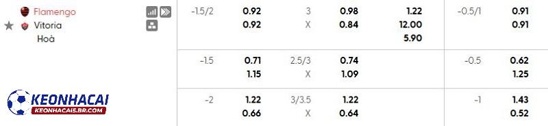 Tỷ lệ soi kèo nhà cái Flamengo vs Vitoria